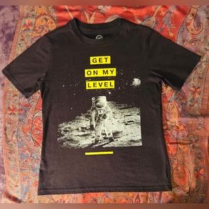Kids Motivational Astronaut Graphic Tee Size L/G 10-12